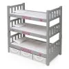Badger Basket 1-2-3 Convertible Doll Bunk Bed With Baskets And Free Personalization Kit - Executive Gray -Toy Doll World GUEST 4fc08a5c cde4 4f1f 931b 15c646ab0b17