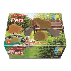 Yellow Door Little Lands – Pets, Set Of 8 Stone Figures
