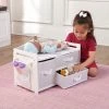 Badger Basket Doll Care Station With Three Baskets And Pocket Organizer - White Rose -Toy Doll World GUEST 51261abf e7bc 407a 93f5 2e4d9e000718