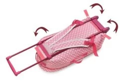 Badger Basket 3-in-1 Trolley Doll Carrier With Rocking Bed And Bedding - Pink/Polka Dot -Toy Doll World GUEST 512e5d5b ee79 4762 9bc1 b8fff52fa97e