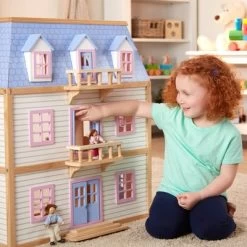 Melissa & Doug Multi-Level Dollhouse -Toy Doll World GUEST 515edbf5 040e 44d6 ab17 6c3fc5366d1f