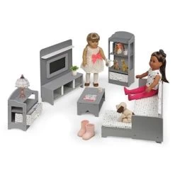 Media Room Furniture Set For 18" Dolls - Gray/White -Toy Doll World GUEST 52796a88 829c 4f64 9ade b46feadc0e23