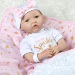 Paradise Galleries Reborn Baby Doll In Silicone-like Vinyl, 19 Inch Newborn Girl Baby Bundles: Born To Sparkle, 7-Piece Ensemble -Toy Doll World GUEST 52b65d1b 7120 4842 985c 5d7332c39316
