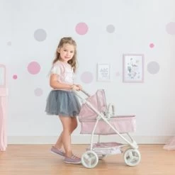 Olivia's Little World 2 In 1 Baby Doll Stroller Pram Foldable Pink/Grey OL-00009 -Toy Doll World GUEST 5522443c 3a2c 43d4 911a ebd730bd999c