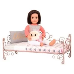 Our Generation Scrollwork Bed - Sweet Dreams -Toy Doll World GUEST 56435946 38a7 4d50 8ff1 706e47f60b63