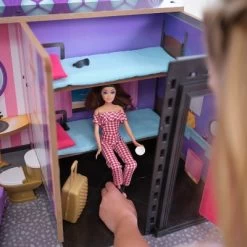 KidKraft 2-in-1 Wooden Hotel & Waterslide Dollhouse -Toy Doll World GUEST 5a88a2d9 6cab 4a36 8f41 d8085043d54c