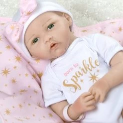 Paradise Galleries Reborn Baby Doll In Silicone-like Vinyl, 19 Inch Newborn Girl Baby Bundles: Born To Sparkle, 7-Piece Ensemble -Toy Doll World GUEST 5e6984a9 5ce8 433d 8430 dfab3e6c1c82