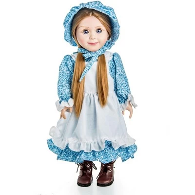The Queen's Treasures 18 Inch Doll Clothes 4 Piece Blue Calico Dress 5 The Queen's Treasures 18 Inch Doll Clothes 4 Piece Blue Calico Dress - Image 3