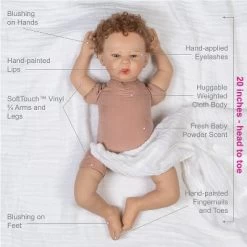 Paradise Galleries Reborn Baby Doll I Love You S-Mores 20 Inch Baby Doll - Brown Hair/Blue Gray Eyes 14 Paradise Galleries Reborn Baby Doll I Love You S-Mores 20 Inch Baby Doll - Brown Hair/Blue Gray Eyes -Toy Doll World GUEST 62abf613 5f53 46a0 82c2 ca70280d82ae