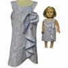 Doll Clothes Superstore Size 7 Matching Girl And Doll Ruffle Trim Dress