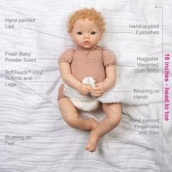 Paradise Galleries Realistic Newborn Doll - Forever Yours Golden, 7-Piece Reborn Doll Gift Set With Magnetic Pacifier -Toy Doll World GUEST 67bc9c8c 347d 48b6 ac61 1ebc8be357be