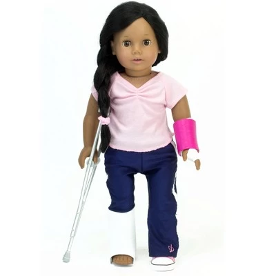 Sophia’s Doll Cast & Crutches Accessories Set For 18" Dolls 4 Sophia’s Doll Cast & Crutches Accessories Set For 18" Dolls - Image 2