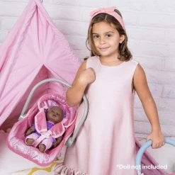 Adora Baby Doll Car Seat Carrier Glam Sparkly & Glittery Pink Seat Cover, Fits Dolls Up To 20 Inches -Toy Doll World GUEST 69d83c73 de5a 41f3 9303 3be8d66d7396