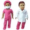 Sophia’s Doll Doctor Scrubs And Lab Coat Set For 18" Dolls