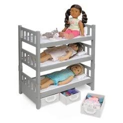 Badger Basket 1-2-3 Convertible Doll Bunk Bed With Baskets And Free Personalization Kit - Executive Gray -Toy Doll World GUEST 6d292d6b 3ad9 4c24 8cfb 9eb8b3867df9