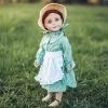 The Queen's Treasures 18 Inch Green Calico Prairie Dress, Apron, And Bonnet -Toy Doll World GUEST 6d9a3aff 9982 4ac9 8e1c 7e892f8b9315