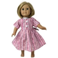 Doll Clothes Superstore Size 6 Matching Pink And Silver Dresses For Child And Doll -Toy Doll World GUEST 6dfe8d71 086c 4641 8e1e 04bfae416d14