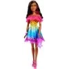 Barbie 28" Large Doll With Dark Brown Hair And Rainbow Dress -Toy Doll World GUEST 6e8d43e7 1faa 4931 ac3b 003b72186dd5