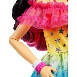 Barbie 28" Large Doll With Black Hair And Rainbow Dress -Toy Doll World GUEST 72e24f15 ab58 4f14 a267 7cc3390f60d7