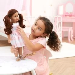 Sophia’s Stripe Party Dress And Sandals For 18" Dolls, Pink/White -Toy Doll World GUEST 73efc5c2 90a9 48ce a9be 9a33d2778d79