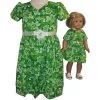 Doll Clothes Superstore Size 5 Girl Matching Girl & Doll Green Dress
