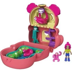 Polly Pocket Flip & Find Sloth Compact