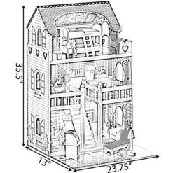 ShpilMaster Wooden Doll House With Toys And Furniture Accessories With LED Light For Ages 3+ 14 ShpilMaster Wooden Doll House With Toys And Furniture Accessories With LED Light For Ages 3+ -Toy Doll World GUEST 80db19f0 0889 4bd2 a30c b6c9407ac1db