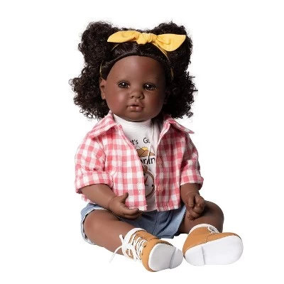 Adora Realistic Black Baby Doll Happy Camper Toddler Doll - 20 Inch, Soft CuddleMe Vinyl, Black Hair, Brown Eyes 7 Adora Realistic Black Baby Doll Happy Camper Toddler Doll - 20 Inch, Soft CuddleMe Vinyl, Black Hair, Brown Eyes - Image 5
