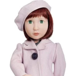 A Girl For All Time 1940s Pink Coat And Beret For 16 Inch British Dolls