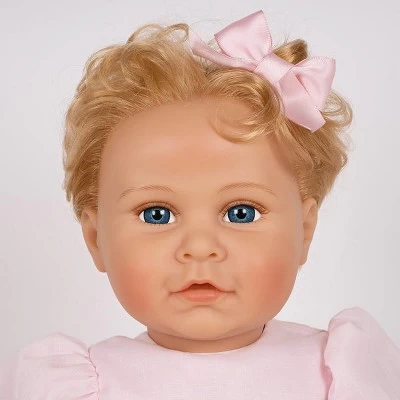 Paradise Galleries Reborn Toddler Girl Doll Lovey, 20 Inch With Medium Skin Tone, Light Blonde Hair And Blue Eyes, Made In SoftTouch Vinyl 4 Paradise Galleries Reborn Toddler Girl Doll Lovey, 20 Inch With Medium Skin Tone, Light Blonde Hair And Blue Eyes, Made In SoftTouch Vinyl - Image 2
