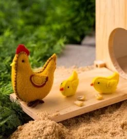 Magic Cabin - Wooden Chicken Coop And Felt Chickens Play Set Special For Kids -Toy Doll World GUEST 89fce42f 5eef 4f83 91e0 e6f6d917cfa3 1