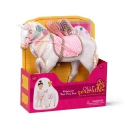 Our Generation 12" Hair Play Foal - Glitter & Hearts Andalusian Horse In White -Toy Doll World GUEST 8c81c0ce ab55 493c a4ae ea1476fc52c1
