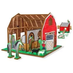 Storytime Toys Little Bo-Peep's Family Farm 3D Puzzle - Book And Toy Set - 3 In 1 - Book, Build, And Play