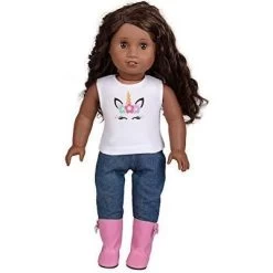 Dress Along Dolly Rainbow Unicorn Outfit For American Girl Doll -Toy Doll World GUEST 8f712de5 ef35 40c5 a064 c116932671f7