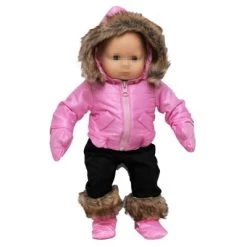 The Queen's Treasures 15 Inch Baby Doll Clothes Complete Pink Snow Suit -Toy Doll World GUEST 921f1f11 7111 4065 8235 841140b454c2