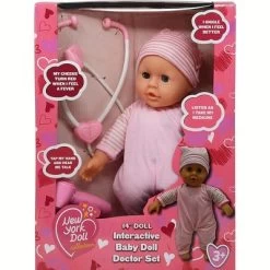 The New York Doll Collection 14 Inch Talking Baby Doll Doctor Playset -Toy Doll World GUEST 93022f47 a6b2 4a28 9d79 f7526464fbb4