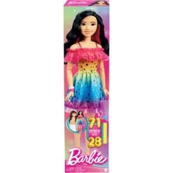 Barbie 28" Large Doll With Black Hair And Rainbow Dress -Toy Doll World GUEST 93f8e645 a0f6 400a 956d 77318d0b2695
