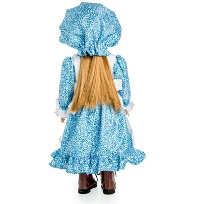 The Queen's Treasures 18 Inch Doll Clothes 4 Piece Blue Calico Dress 7 The Queen's Treasures 18 Inch Doll Clothes 4 Piece Blue Calico Dress - Image 5