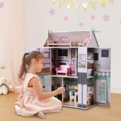 Olivia's Little World By Teamson Kids Wooden Dreamland Farmhouse Dollhouse Set -Toy Doll World GUEST 967b7fe6 02eb 4989 a3bb b75f49ad2e3b