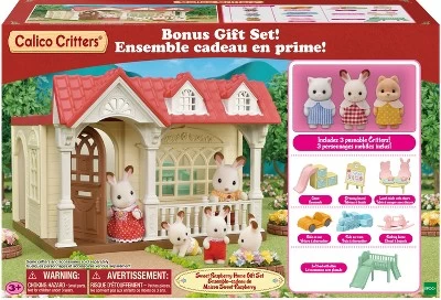 Calico Critters Sweet Raspberry Home Gift Set, Dollhouse Playset With 3 Collectible Figures, Furniture And Accessories 11 Calico Critters Sweet Raspberry Home Gift Set, Dollhouse Playset With 3 Collectible Figures, Furniture And Accessories - Image 9