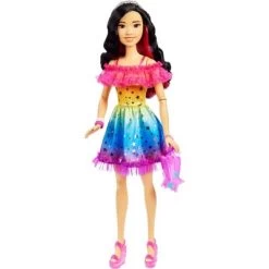 Barbie 28" Large Doll With Black Hair And Rainbow Dress -Toy Doll World GUEST 9cbcee9e 256a 405c b15b 066e225cea22