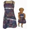 Doll Clothes Superstore Matching Girl And Doll Size 12 Sundress And Purse With Geometric Flower Print On Sale