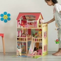 ShpilMaster Wooden Doll House With Toys And Furniture Accessories With LED Light For Ages 3+ 13 ShpilMaster Wooden Doll House With Toys And Furniture Accessories With LED Light For Ages 3+ -Toy Doll World GUEST 9f2dc976 b0c5 428c 9252 81650d503106