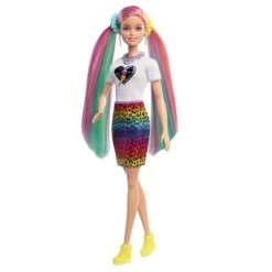 Barbie Leopard Rainbow Hair Doll - Rainbow Skirt -Toy Doll World GUEST 9ff0abef f776 4d20 a00a d44ca011f96b
