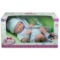 JC Toys La Newborn 14" Boy Baby Doll 5pc Set - Blue Romper -Toy Doll World GUEST a07427e2 d00e 4e07 8b10 6c267c73358f