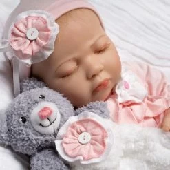 Paradise Galleries Reborn Baby Doll With Magnetic Pacifier, Buttons & Bows, 21 Inch Sleeping Girl In Softtouch Vinyl & Weighted Body, 8-Piece Gift Set -Toy Doll World GUEST a0b76612 71f3 4112 a80b cf85a32f8e85