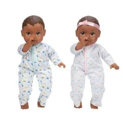 Perfectly Cute Boy Girl Twins Dark Brown Hair - Dark Brown Eyes -Toy Doll World GUEST a60231a0 e7ce 4a75 95b4 dc0c7c853bd1