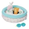 Manhattan Toy Stella Collection Pool Party 4 Piece Baby Doll Pool Playset For 12" And 15" Stella Dolls
