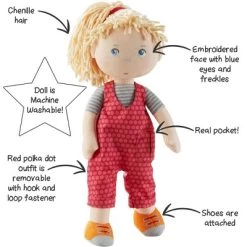 HABA Cassie 12" Machine Washable Soft Doll With Blonde Hair -Toy Doll World GUEST ae2a600d 629d 4650 b60e 6e076707b9d7