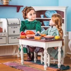 The Queen's Treasures 18 In Doll Fully Wooden Kitchen Table And Two Chairs -Toy Doll World GUEST b0616857 cda0 4917 bd87 8d552ed0a4f1